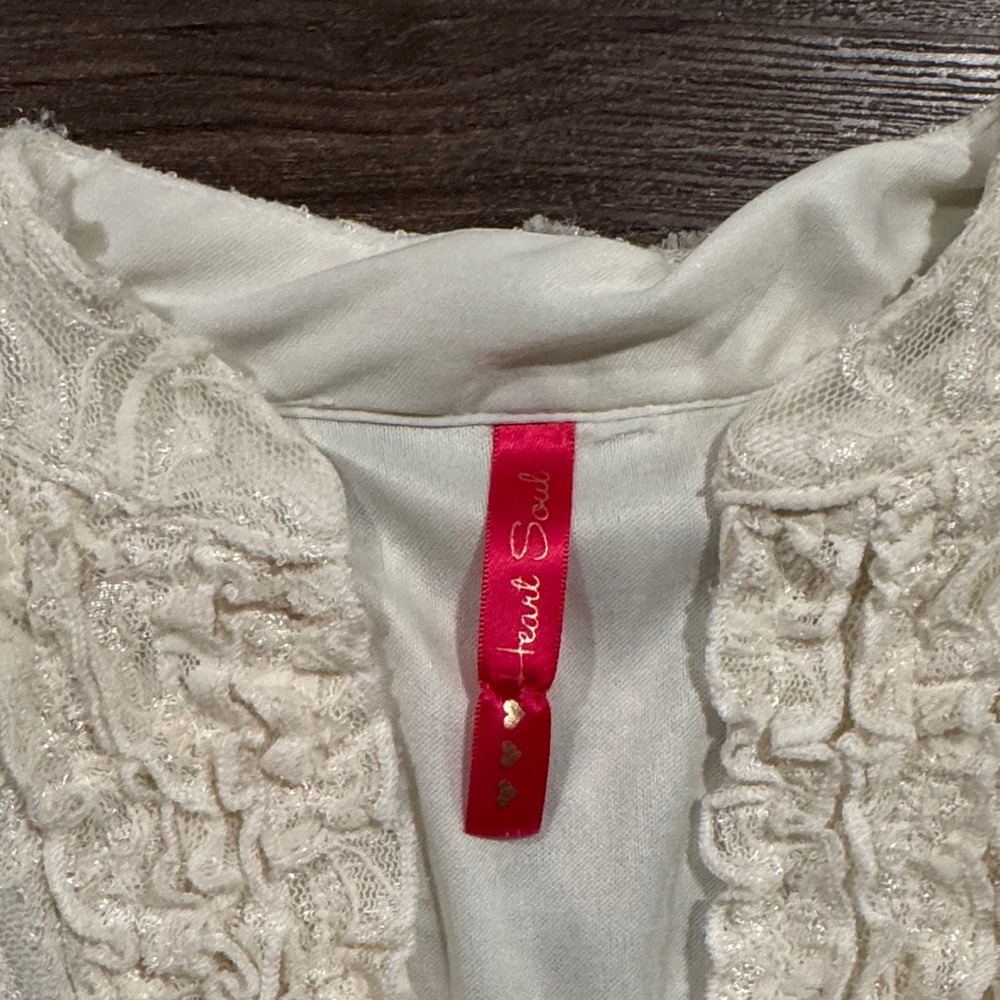 Heart Soul Cream Lace Blouse - Picture 2 of 4